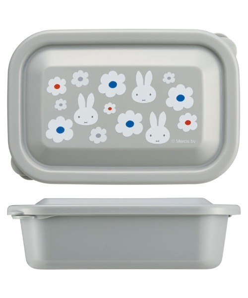 Miffy（ ミッフィー）の「(SK)【ミッフィー】お弁当箱にも使える。ふわっと盛れる フード ランチケース[580ml]（お弁当箱・レディース・ライトグレー・ONE SIZE）」の9枚目の写真