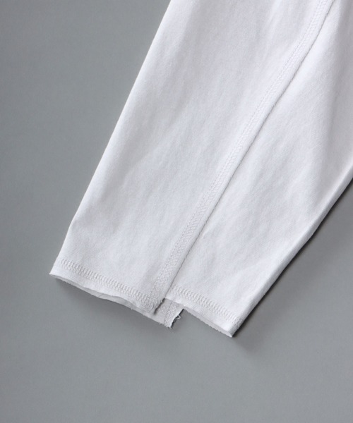 SITRY(シトリー)の「layered Loose silhouette crew neck T-shirt/レイヤード ルーズシルエット クルーネック Tシャツ(Tシャツ/カットソー・メンズ・ホワイト/ブラック/ブラック系その他・M/L)」の8枚目の写真