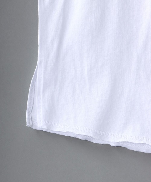 SITRY(シトリー)の「layered Loose silhouette crew neck T-shirt/レイヤード ルーズシルエット クルーネック Tシャツ(Tシャツ/カットソー・メンズ・ホワイト/ブラック/ブラック系その他・M/L)」の14枚目の写真
