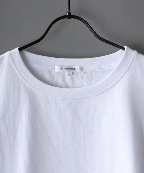 SITRY(シトリー)の「layered Loose silhouette crew neck T-shirt/レイヤード ルーズシルエット クルーネック Tシャツ(Tシャツ/カットソー・メンズ・ホワイト/ブラック/ブラック系その他・M/L)」の10枚目の写真
