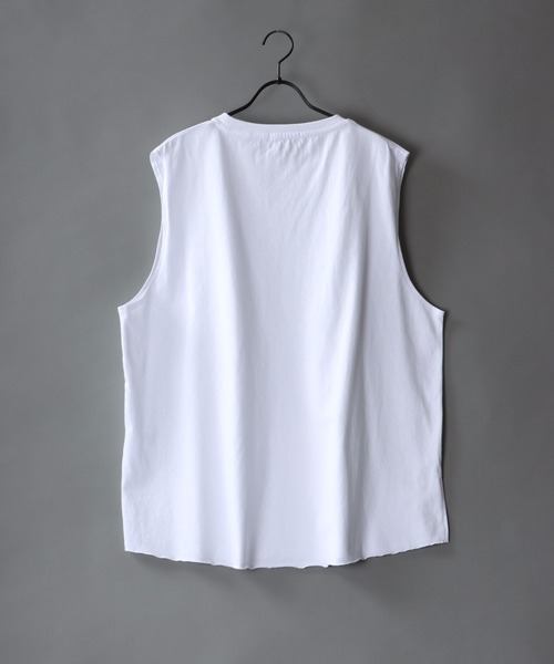 SITRY(シトリー)の「layered Loose silhouette crew neck T-shirt/レイヤード ルーズシルエット クルーネック Tシャツ(Tシャツ/カットソー・メンズ・ホワイト/ブラック/ブラック系その他・M/L)」の19枚目の写真