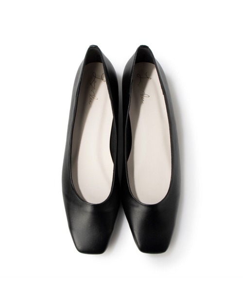 Launa lea（ラウナレア）の「スクエアトゥフラットパンプス(0511)（パンプス・レディース・アイボリー/ブラック/ピンク/シルバー/ゴールド・22.5cm/25.0cm/24.0cm/23.0cm/25.5cm/22.0cm/24.5cm/23.5cm）」の3枚目の写真