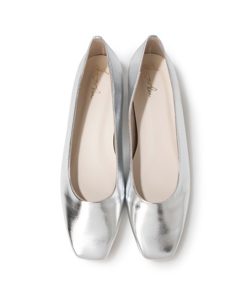 Launa lea（ラウナレア）の「スクエアトゥフラットパンプス(0511)（パンプス・レディース・アイボリー/ブラック/ピンク/シルバー/ゴールド・22.5cm/25.0cm/24.0cm/23.0cm/25.5cm/22.0cm/24.5cm/23.5cm）」の6枚目の写真