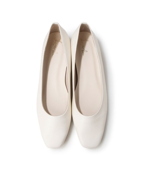 Launa lea（ラウナレア）の「スクエアトゥフラットパンプス(0511)（パンプス・レディース・アイボリー/ブラック/ピンク/シルバー/ゴールド・22.5cm/25.0cm/24.0cm/23.0cm/25.5cm/22.0cm/24.5cm/23.5cm）」の7枚目の写真