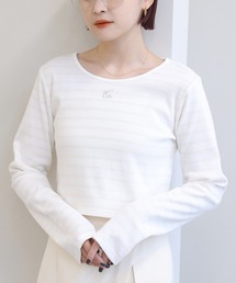 one after another NICE CLAUP | NC刺繍テレコトップス　2023SS(Tシャツ/カットソー)