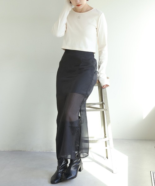 one after another NICE CLAUP(ワンアフターアナザーナイスクラップ)の「NC刺繍テレコトップス 2023SS(Tシャツ/カットソー・レディース・オフホワイト/アイボリー/ホワイト系その他/ホワイト系その他2・FREE)」の16枚目の写真