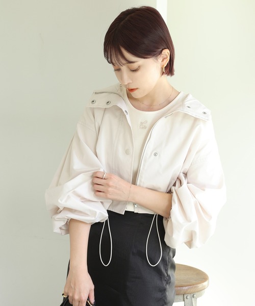 one after another NICE CLAUP(ワンアフターアナザーナイスクラップ)の「NC刺繍テレコトップス 2023SS(Tシャツ/カットソー・レディース・オフホワイト/アイボリー/ホワイト系その他/ホワイト系その他2・FREE)」の20枚目の写真