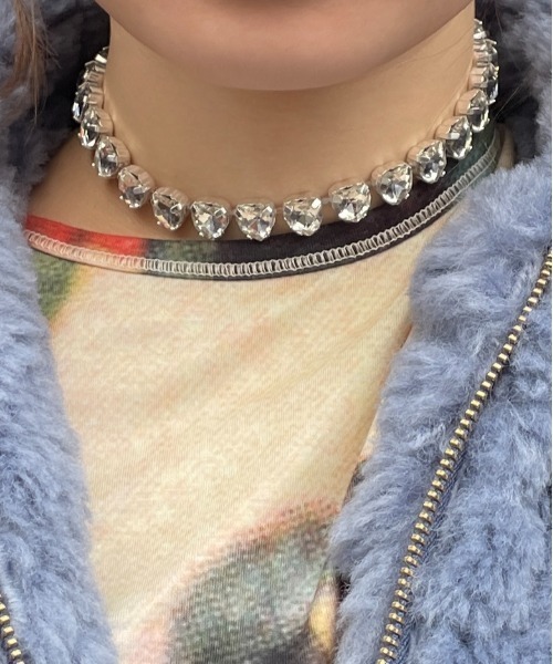 Casselini（キャセリーニ）の「Casselini(キャセリーニ)ハートビジューネックレス（ネックレス・レディース・ブラック/グリーン/クリア・FREE）」の20枚目の写真