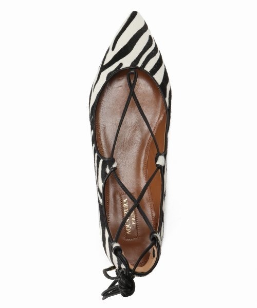 Deuxieme Classe（ドゥーズィエムクラス）の「*AQUAZZURA Race up Ballet Shoes◆（バレエシューズ・レディース・ホワイト・36/37/35）」の8枚目の写真