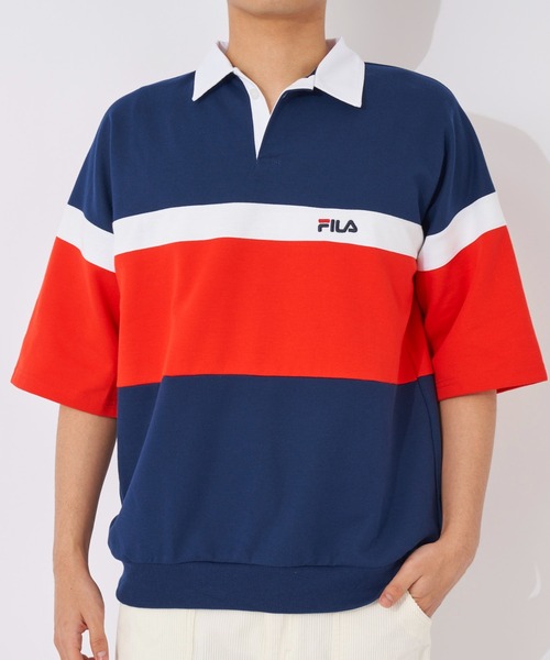 70-80s FILA フィラ/ボルグ ビンテージ 半袖ポロシャツ ITALY製 FILA フィラ US企画 ビョルン・ボルグ BB1 ポロシャツ