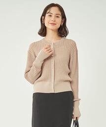 green label relaxing | フェイクパールボタン ミニ ケーブル カーディガン(カーディガン/ボレロ)