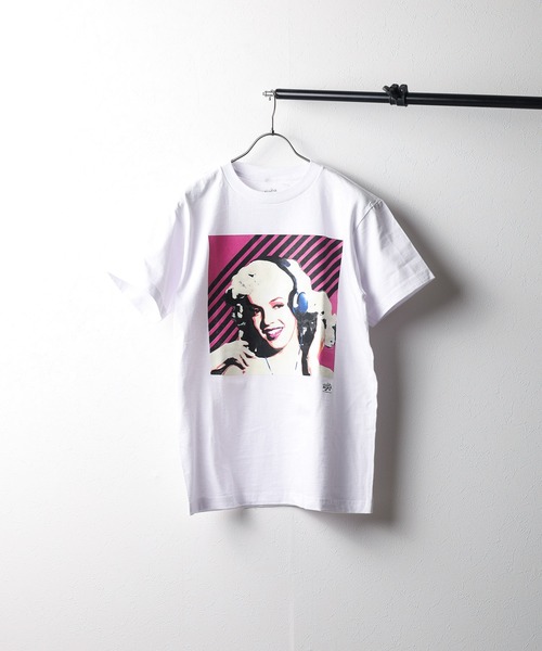 Mag.(マグ)の「【Radio Days】MARILYN MONROE S/S TEE マリリンモンロー プリントTシャツ(Tシャツ/カットソー・メンズ・ブラック/ホワイト・MEDIUM/LARGE)」の1枚目の写真