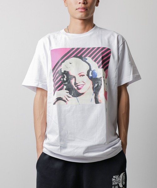 Mag.(マグ)の「【Radio Days】MARILYN MONROE S/S TEE マリリンモンロー プリントTシャツ(Tシャツ/カットソー・メンズ・ブラック/ホワイト・MEDIUM/LARGE)」の9枚目の写真