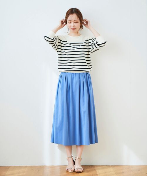 le.coeur blanc(ルクールブラン)の「リバーシブルタフタギャザースカート(スカート・レディース・パープル/イエロー/ブルー・38/36)」の8枚目の写真