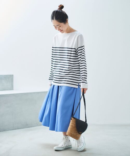 le.coeur blanc(ルクールブラン)の「リバーシブルタフタギャザースカート(スカート・レディース・パープル/イエロー/ブルー・38/36)」の9枚目の写真