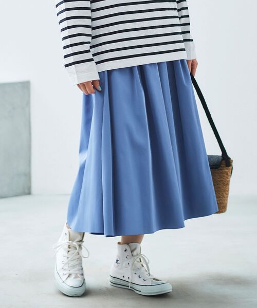 le.coeur blanc(ルクールブラン)の「リバーシブルタフタギャザースカート(スカート・レディース・パープル/イエロー/ブルー・38/36)」の13枚目の写真