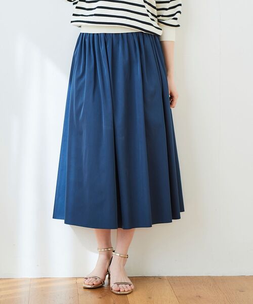 le.coeur blanc(ルクールブラン)の「リバーシブルタフタギャザースカート(スカート・レディース・パープル/イエロー/ブルー・38/36)」の14枚目の写真