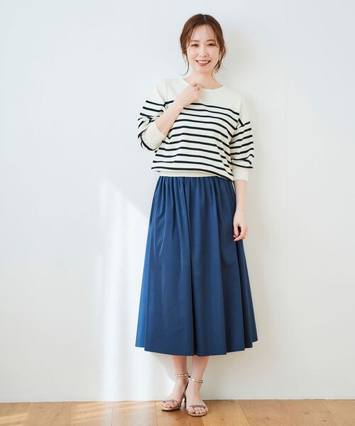 le.coeur blanc(ルクールブラン)の「リバーシブルタフタギャザースカート(スカート・レディース・パープル/イエロー/ブルー・38/36)」の16枚目の写真