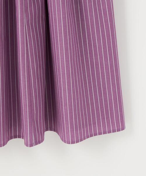 ＜EMMELREFINES＞EMティアードストライプワンピース