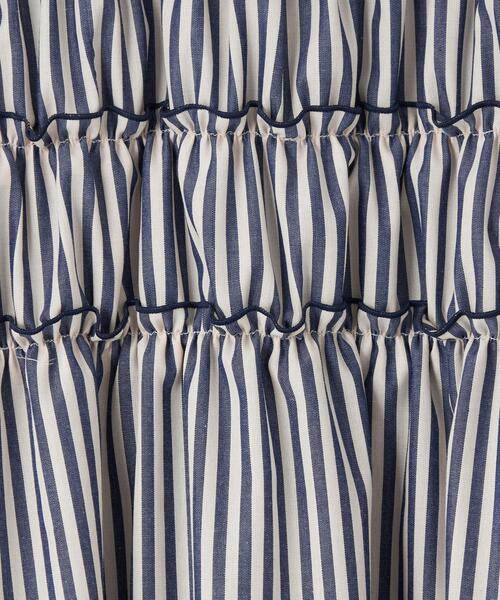 ＜EMMELREFINES＞EMティアードストライプワンピース