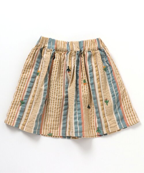 BREEZE(ブリーズ)の「サボテン刺繍スカート(スカート・キッズ・ブルー/イエロー・100/140/120)」の12枚目の写真