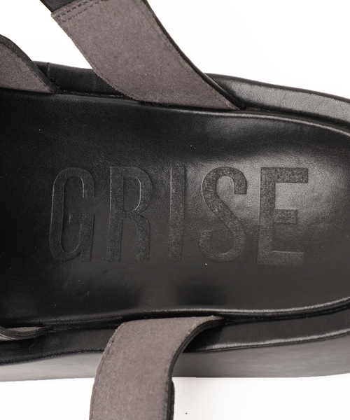 GRISE（グリーズ）の「GRISEレザーアツゾコカットワークミュール