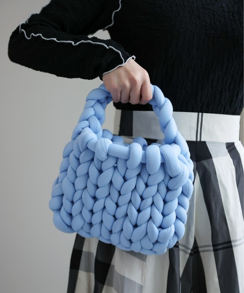 sakishimatokyo（サキシマトーキョー）の「マンドゥーバッグ（ボストンバッグ・レディース・グリーン/ライトブルー/ライトピンク/アイボリー/ブラック/ライトパープル/グレー・FREE）」の5枚目の写真