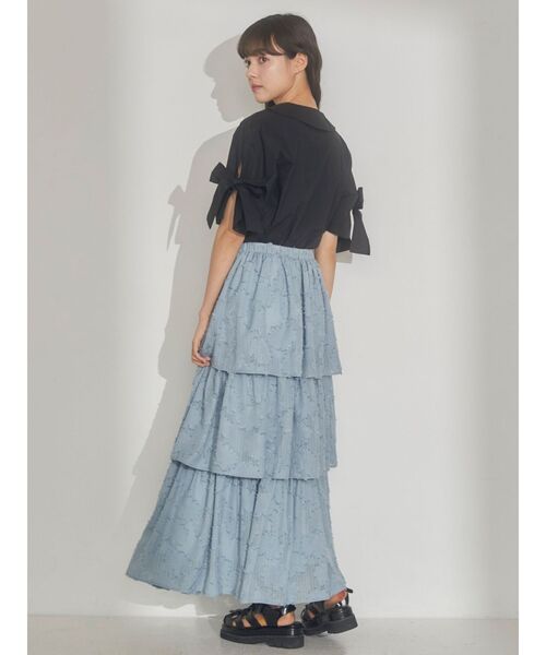 merry jenny（メリージェニー）の「デイジーシアーティアードスカート（スカート・レディース・ピンク/ブルー/アイボリー・FREE）」の15枚目の写真