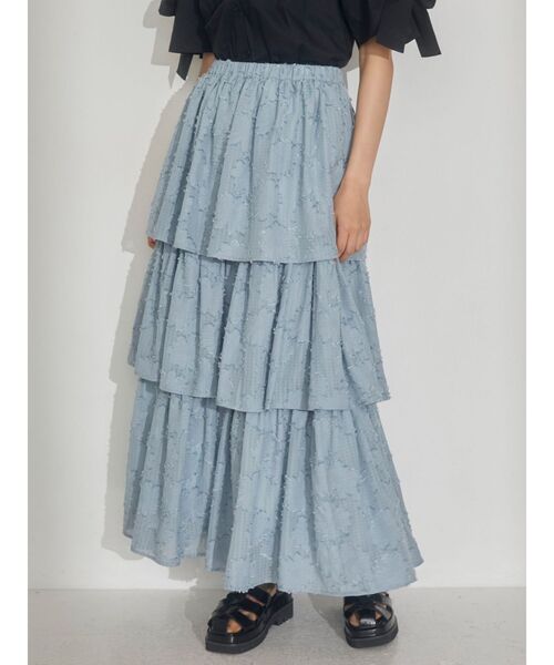 merry jenny（メリージェニー）の「デイジーシアーティアードスカート（スカート・レディース・ピンク/ブルー/アイボリー・FREE）」の16枚目の写真