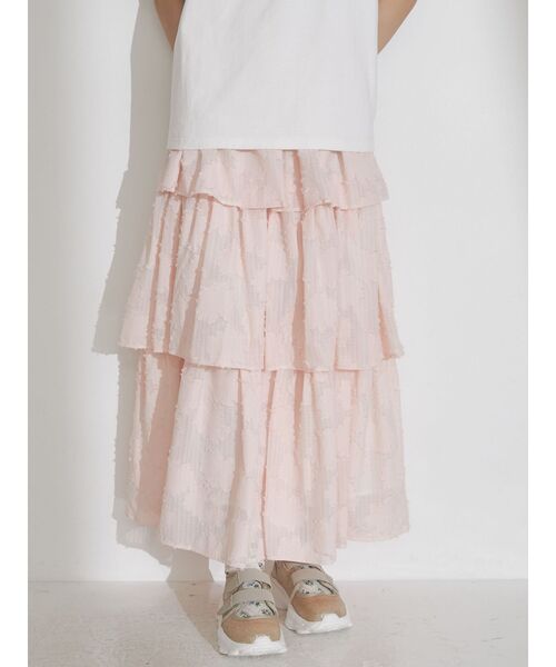 merry jenny（メリージェニー）の「デイジーシアーティアードスカート（スカート・レディース・ピンク/ブルー/アイボリー・FREE）」の19枚目の写真