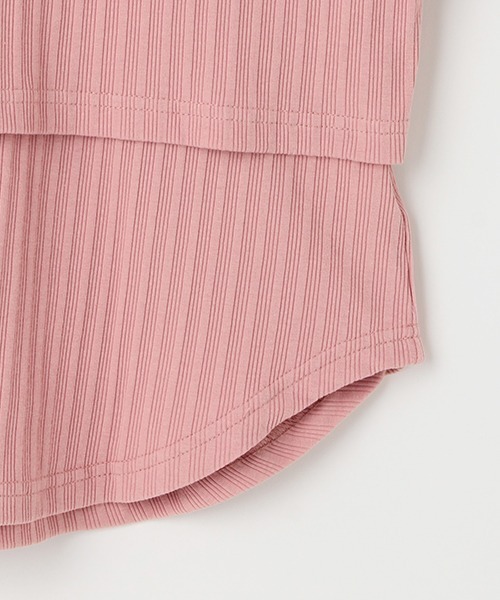 petit main LIEN（プティマインリアン）の「【リンク】肩スリットトップス（Tシャツ/カットソー・レディース・ピンク/オフホワイト/ライトグリーン/ブラック・FREE）」の13枚目の写真