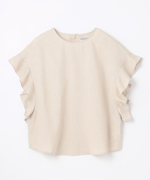 ANY（エニィ）の「【洗濯機可能】ライトリネンクロス　フレアスリーブ（シャツ/ブラウス・レディース・ブラック系6/ブラック系5/ベージュ系/ブラック系/イエロー系・F）」の16枚目の写真