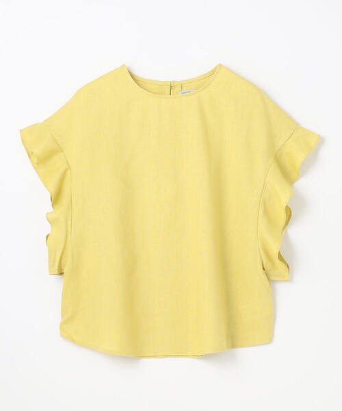 ANY（エニィ）の「【洗濯機可能】ライトリネンクロス　フレアスリーブ（シャツ/ブラウス・レディース・ブラック系6/ブラック系5/ベージュ系/ブラック系/イエロー系・F）」の21枚目の写真