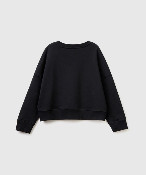 BENETTON (UNITED COLORS OF BENETTON)(ベネトンユナイテッドカラーズオブベネトン)の「ドロップショルダーボックスカットスウェットトレーナー(スウェット・レディース・ホワイト/グリーン/ブラック・SMALL/MEDIUM)」の15枚目の写真