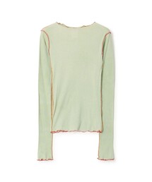 BASERANGE | BASE RANGE VEIN TEE コットンリブ ロングスリーブカットソー(Tシャツ/カットソー)