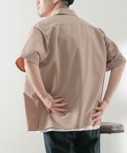 ITEMS URBANRESEARCH（アイテムズ アーバンリサーチ）の「TRストレッチ 半袖シャツ（シャツ/ブラウス・メンズ・ベージュ/ブラック/ブルー/グレー・LARGE/MEDIUM）」の22枚目の写真