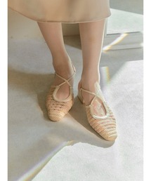 Ayla | cross rattan shoes(サンダル)