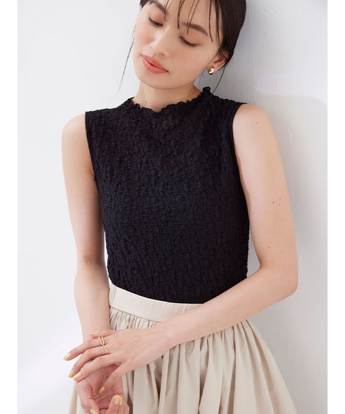 Stylevoice for xxx(スタイルヴォイスフォー)の「カットレースノースリーブトップス(Tシャツ/カットソー・レディース・ブラック/その他/オフホワイト・FREE)」の18枚目の写真