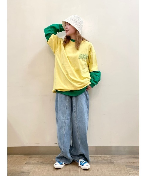 Lee（リー）の「【Lee】バック３連ロゴプリントＴ（Tシャツ/カットソー・メンズ・イエロー・XL/L/M）」の15枚目の写真