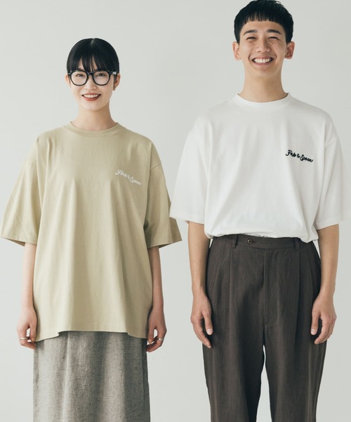 FORK&SPOON(フォークアンドスプーン)の「『ユニセックス』FORK&SPOON チェーンステッチロゴTシャツ(Tシャツ/カットソー・メンズ・チャコールグレー/ホワイト/ベージュ・4/5)」の21枚目の写真