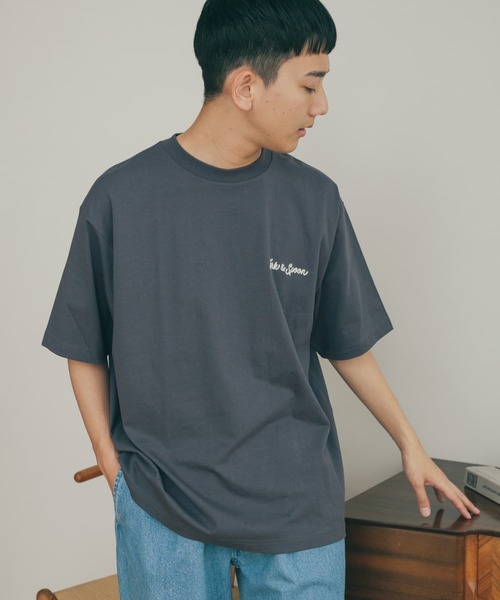 FORK&SPOON(フォークアンドスプーン)の「『ユニセックス』FORK&SPOON チェーンステッチロゴTシャツ(Tシャツ/カットソー・メンズ・チャコールグレー/ホワイト/ベージュ・4/5)」の16枚目の写真