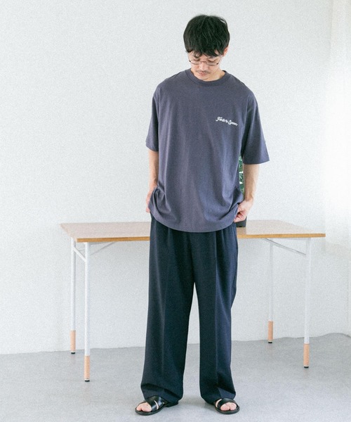 FORK&SPOON(フォークアンドスプーン)の「『ユニセックス』FORK&SPOON チェーンステッチロゴTシャツ(Tシャツ/カットソー・メンズ・チャコールグレー/ホワイト/ベージュ・4/5)」の12枚目の写真