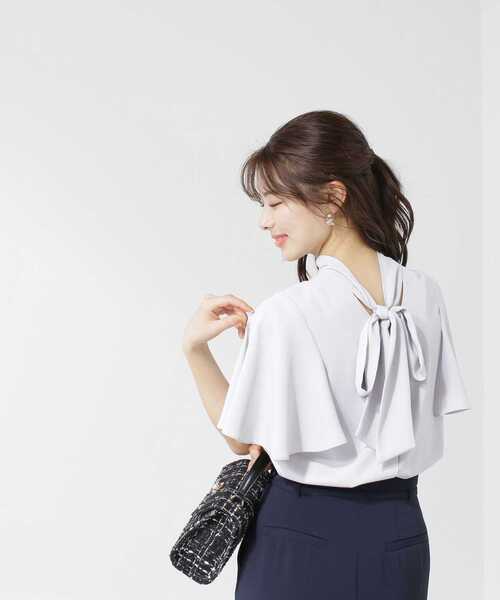 PROPORTION BODY DRESSING(プロポーションボディドレッシング)の「マルチWAYフレアースリーブブラウス / 1213110510(シャツ/ブラウス・レディース・グレー/ホワイト/ブラック・SMALL/MEDIUM)」の14枚目の写真