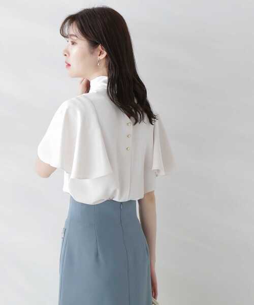 PROPORTION BODY DRESSING(プロポーションボディドレッシング)の「マルチWAYフレアースリーブブラウス / 1213110510(シャツ/ブラウス・レディース・グレー/ホワイト/ブラック・SMALL/MEDIUM)」の6枚目の写真