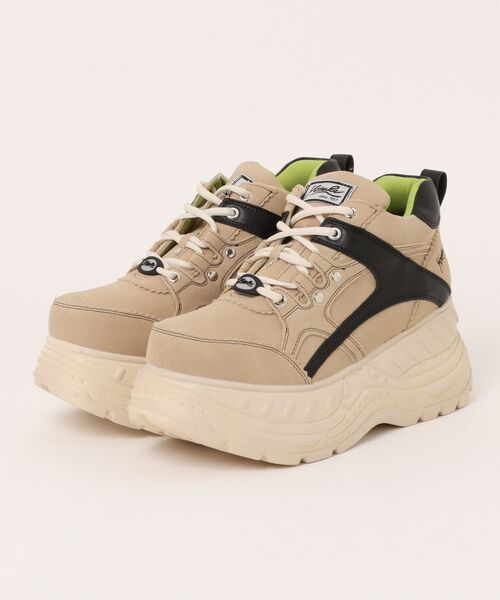 YOSUKE（ヨースケ）の「「YOSUKE/ヨースケ」メンズ厚底レースアップスニーカー（スニーカー・メンズ・ブラック系その他/ブルー系その他/カーキ/ホワイト系その他/ブラックミックス/ホワイト×ブラック/ブラック×レッド/ブラック系その他2/ベージュ系その他・26/27）」の8枚目の写真