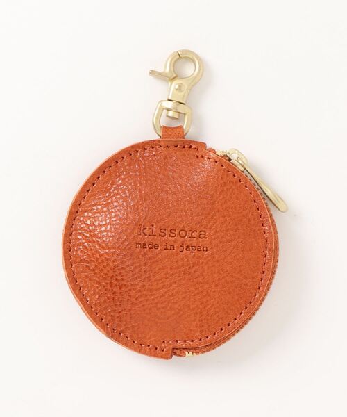 kissora（キソラ）の「【kissora/キソラ】 日本製 本革 小物入れ ブリリオ サークルコインケース（コインケース・レディース・ブラウン/ブラック/オリーブ/オレンジ/ネイビー/レッド・FREE）」の11枚目の写真