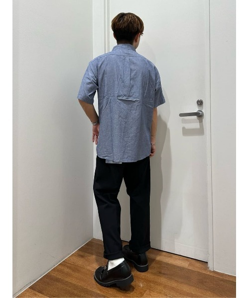 BACK NUMBER(バックナンバー)の「BACK NUMBER(バックナンバー)綿麻半袖ワークシャツ(シャツ/ブラウス・メンズ・ホワイト/ネイビー/オリーブ・L/M/XL)」の12枚目の写真