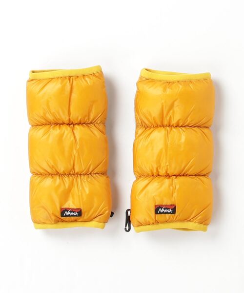 NANGA（ナンガ）の「MOUNTAIN LODGE DOWN WRIST GAITERS / マウンテンロッジダウンリストゲイター（アームカバー・レディース・ライム/ブラック/モカ/イエロー/オレンジ系/ブルー系・M/S）」の5枚目の写真