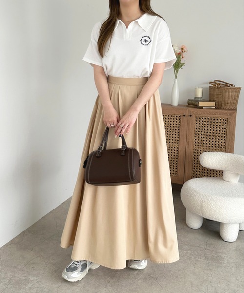 apres jour(アプレジュール)の「ワッフルポロトップス【ZOZOTOWN限定アイテム】(Tシャツ/カットソー・レディース・オフホワイト/ライトブルー/ピンク・フリー/X-LARGE)」の8枚目の写真