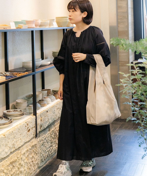 URBAN RESEARCH DOORS(アーバンリサーチドアーズ)の「DOORS LIVING PRODUCTS ショッパーバッグ(エコバッグ/サブバッグ・レディース・ライトベージュ/ネイビー・-)」の18枚目の写真